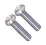 Door Lock Knobs - OEM Style - 10-24 in Thread - Aluminum - Machined - GM Style - Pair thumbnail 1