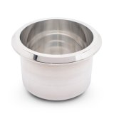 Cup Holder - Insert - Single Cup - Aluminum - Polished - Small - Each thumbnail 1