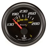Water Temperature Gauge - 6000 Series - 130-280 Degree F - Mechanical - Analog - Short Sweep - 2 in Diameter - Black Face - Each thumbnail 1
