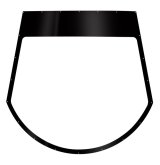 Windshield - Pre-Cut / Drilled - Coated - Blackout Border - Polycarbonate - Bandolero - Each thumbnail 1