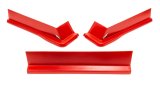 Air Valance - MD3 - 3 Piece - Plastic - Red - Modified - Kit thumbnail 1