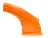 Fender - Passenger Side - MD3 Evolution - Raised - Plastic - Orange - Dirt Late Model - Each thumbnail 1