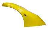 Fender - Passenger Side - Upper - MD3 - New Style - Plastic - Yellow - Dirt Late Model - Each thumbnail 1