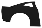 Quarter Panel - Passenger Side - Plastic - Black - IMCA Approved - Street Stock - Each thumbnail 1