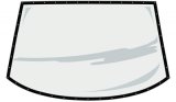 Window - Rear - 0.093 in Thick - Molded - Pre-Cut / Drilled - Greenhouse Roof - Polycarbonate - Clear - ABC - Each thumbnail 1