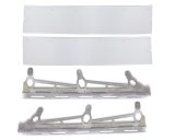Spoiler - ABC - 60 x 6.5 in - 55 Degrees - 2-Piece - Polycarbonate Spoiler - Natural Aluminum Brackets - Kit thumbnail 1