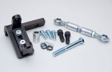 Power Steering Pump Bracket - Driver Side - Block Mount - Steel - Black Paint - GM Type 2 Pump - Long / Short Water Pump - Small Block Chevy - Kit thumbnail 1