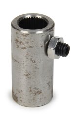 Steering Shaft Coupler - 11/16 in 36 Spline to 3/4 in Smooth - Steel - Natural - Universal - Each thumbnail 1
