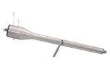 Steering Column - Tilt - 2 in Tube - 33 in Length - Hazard / Turn Signal - Stainless - Natural - Universal - Each thumbnail 1