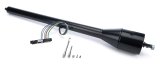 Steering Column - 2 in Tube - 35 in Length - Hazard / Turn Signal - Stainless - Black Powder Coat - GM Fullsize Truck 1967-72 - Each thumbnail 1