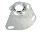 Steering Column Bracket - 2 in Diameter Tube - Swivel - Mounting Plate - Aluminum - Polished / Satin - GM F-Body 1970-81 - Each thumbnail 1