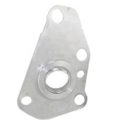 Steering Column Bracket - 2 in Diameter Tube - Swivel - Mounting Plate - Aluminum - Polished / Satin - GM F-Body 1967-69 - Each thumbnail 1