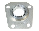 Steering Column Bracket - 2 in Diameter Tube - Swivel - Mounting Plate - Aluminum - Polished / Satin - Ford Mustang 1967-70 - Each thumbnail 1