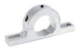 Steering Column Bracket - OEM Clamp - 2 in Diameter Tube - Aluminum - Natural - Keyed Columns - Each thumbnail 1