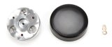 Horn Button - Aluminum - Black Powder Coat - Great Lakes Steering Wheels - Each thumbnail 1