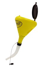 Funnel - Round - 9 in OD - Lid - 40 Micron Filter - Plastic - Yellow - Each thumbnail 1