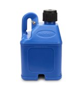 Utility Jug - Stackable - 5 gal - 11 x 11.25 x 18.5 in Tall - O-Ring Seal Cap - Petcock Vent - Square - Plastic - Blue - Each thumbnail 1