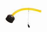 Utility Jug Cap - Screw-On - 3/4 in ID Hose - Universal Utility Jugs - Plastic - Black / Yellow - Each thumbnail 1