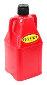 Utility Jug - 7.5 gal - 11.25 x 11 x 26 in Tall - O-Ring Seal Cap - Petcock Vent - Square - Plastic - Red - Each thumbnail 1