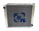 Radiator - 22 in W x 19 in H - Triple Pass - Driver Side Inlet - Passenger Side Outlet - Aluminum - Natural - GM - Each thumbnail 1