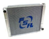 Radiator - 24 in W x 19 in H - Triple Pass - Driver Side Inlet - Passenger Side Outlet - Aluminum - Natural - GM - Each thumbnail 1