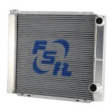 Radiator - 26 in W x 19 in H - Double Pass - Passenger Side Inlet - Passenger Side Outlet - Aluminum - Natural - GM - Each thumbnail 1
