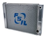 Radiator - 27.5 in W x 19 in H - Passenger Side Inlet - Passenger Side Outlet - Aluminum - Natural - Chevy - Each thumbnail 1