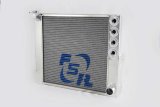 Radiator - Sprint Cross Flow - 22 in W x 20 in H - Passenger Side Inlet - Passenger Side Outlet - Aluminum - Natural - Sprint Car - Each thumbnail 1