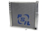 Radiator - 20.25 in W x 19.75 in H - Triple Pass - Driver Side Inlet - Passenger Side Outlet - Aluminum - Natural - Sprint Car - Each thumbnail 1