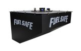 Fuel Cell and Can - Dirt Late Model / Modified - 17 gal - 23.5 x 20 x 14 in Tall - 10 AN Male Outlet - 10 AN Return - 6 AN Male Vent - Foam - Steel - Black Powder Coat - Each thumbnail 1