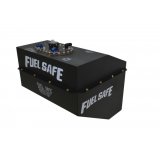 Fuel Cell and Can - Dirt Late Model / Modified - 28 gal - 23.5 x 20 x 16 in Tall - 10 AN Male Outlet - 10 AN Return - 6 AN Male Vent - Foam - Steel - Black Powder Coat - Each thumbnail 1