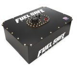 Fuel Cell and Can - Pro Cell - 15 gal - 26 x 17.875 x 9.5 in Tall - 6 AN Male Outlet / Return - 8 AN Male Vent - Foam - Steel - Black Powder Coat - Each thumbnail 1