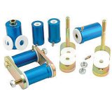 Spring Shackle - Del-A-Lum - Aluminum / Plastic Bushings - Steel - Cadmium - GM F-Body 1967-81 - Kit thumbnail 1