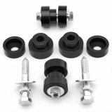 Body Mount Bushing - Interlock - Hardware Included - Aluminum - Black Anodized - Global West Subframe Connectors - GM F-Body / X-Body 1967-81 - Kit thumbnail 1