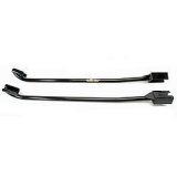 Subframe Connectors - Weld-On - 1-5/8 in OD x 0.125 Tubing - Steel - Black Powder Coat - GM F-Body 1974-81 - Kit thumbnail 1