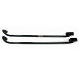 Subframe Connectors - Weld-On - 1-5/8 in OD x 0.125 Tubing - Steel - Black Powder Coat - Convertible - Ford Mustang 1964-66 - Kit thumbnail 1