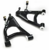 Control Arm - Tubular - Lower - Coilover - Polyurethane Bushings - Steel - Black Powder Coat - Ford Mustang 1979-93 - Pair thumbnail 1