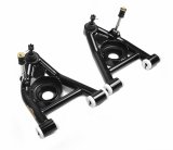 Control Arm - Tubular - Lower - Coil Spring - Polyurethane Bushings - Steel - Black Powder Coat - Ford Mustang 1979-93 - Pair thumbnail 1