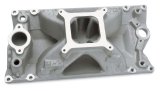 Intake Manifold - Eliminator - Square Bore - Single Plane - Aluminum - Natural - Vortec Heads - Vortec - Small Block Chevy - Each thumbnail 1