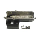 Engine Oil Pan Kit - Rear Sump - 8 qt - 8 in Deep - Steel - Black Powder Coat - 1-Piece Seal - Circle Track - Small Block Chevy - Kit thumbnail 1