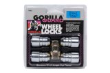 Wheel Lock - Gorilla Guard - Acorn - 14 mm x 1.50 Thread - Spline Drive - Key Included - Steel - Chrome - Set of 4 thumbnail 1