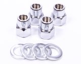 Lug Nut - Short Mag - 7/16-20 in Right Hand Thread - 13/16 in Hex Head - 0.500 in Shank - Open End - Steel - Chrome - Set of 4 thumbnail 1