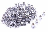 Lug Nut - Standard Mag Open - 1/2-20 in Right Hand Thread - 13/16 in Hex Head - 0.750 in Shank - Open End - Steel - Chrome - Set of 100 thumbnail 1