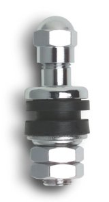 Valve Stem - Inner-Mount - Bolt-On - Steel - Chrome - Set of 100 thumbnail 1