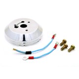 Steering Wheel Adapter - GT3 - 3-Bolt GT Wheel to OE Column - Hardware Included - Aluminum - Polished - Ford - Kit thumbnail 1
