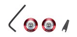 Head and Neck Support Hardware - Post Anchor - FIA Approved - Red - Pair thumbnail 1