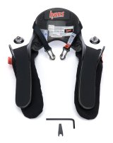 Head and Neck Support - Pro Ultra Lite - FIA Approved - SFI 38.1 - Sliding Post Tether - Helmet Anchor - Carbon Fiber - Medium - Kit thumbnail 1