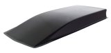 Hood Scoop - Smooth Top Cowl Scoop - 4 in Height - 56 in Long - Fiberglass - Black - Each thumbnail 1