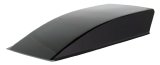 Hood Scoop - Smooth Top - 8 in Height - 52.5 in Long - Fiberglass - Black - Each thumbnail 1