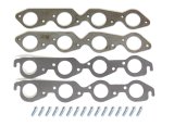 Header Flange - 0.375 in Thick - 2.125 in Round Port - Steel - Big Block Chevy - Pair thumbnail 1